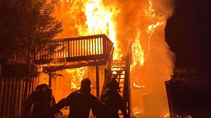 Fire damages Pike Creek townhouse; one person evaluated at scene