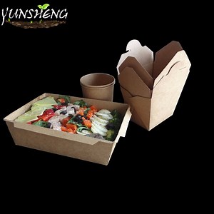 [Hot Item] Disposable Paper Hot Food Take out Containers Custom Printed Take Away Boxes