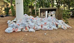Lixo hospitalar é descartado de forma irregular no estacionamento da UFMT | Gazeta Digital