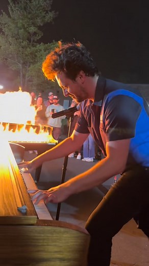 Things got hot and heavy at G&C 🔥🔥🔥 #greatballsoffire #coversong #jerryleelewis #piano #fire | Jacob Tolliver