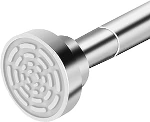 Amazon.com: Yonloch Shower Curtain Rod, 40-73 Inch Adjustable Shower Rod Tension, Spring Curtain Tension Rod, Premium Stainless Steel, Anti-Slip, No Drilling, No Rust, Non- Slip, for Bathroom with 12x Hooks : Home & Kitchen