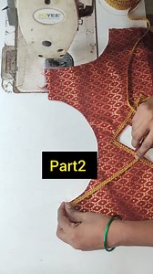 Diamond shape boat neck blouse design Part2 #blousedesign #fbreels #style #boatneckblouse #trending | Rukmini Blouse Designer