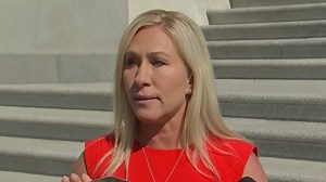 WATCH: Rep. Marjorie Taylor Greene gets key role negotiating the defense funding bill. @ryanobles: “A year ago she wasn’t on any committees and now she’s going to be sitting on a conference committee on one of the most important pieces of legislation.” | Meet the Press