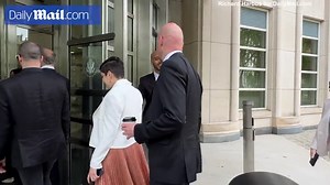 Nicole Daidone and Rachael Cherwitz arrive at Brooklyn Federal Court