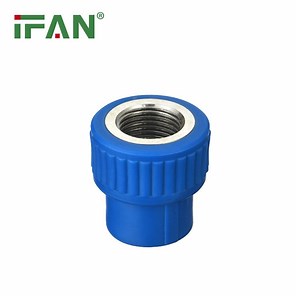 [Hot Item] Ifan PPR Pipe Fittings 20-110 mm Hot Sale PPR Female Socket Blue PPR Fitting for Water Supply