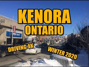 Kenora Ontario Canada - Driving in 4K