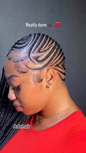 Neat and Gorgeous braids 💯 @adehair__02 Feedin braids Cute hairstyle . . Credit @adehair__02 | Ghanaianhairstyles