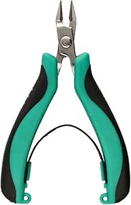 The Beadsmith Side Cutter Tool – Micro Grip Series – 4.5 inches (114mm) – Comfortable Handle with Spring Action Design, Fine Polished Stainless-Steel Head, Quality Tool for Jewelry Making