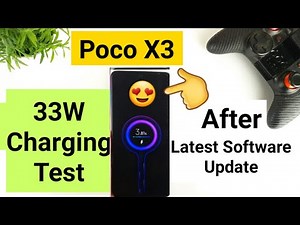 Poco x3 charging test after software update results