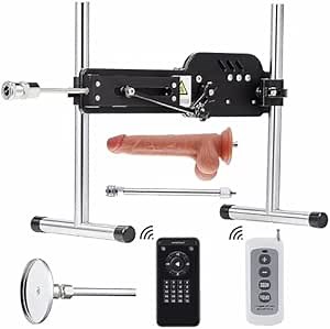 Sex Machine for Unisex Masturbator with Thrusting Realistic Dildo Masturbator Cup for Men Lifelike Dildo Sex Toys for Women Hands-Free Massager Adjustable Angle Control Thrusting Speed Sex Machine Gun