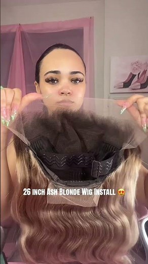 Ash Blonde Wig Install😍 deets on my tt💕 #diamondkayyyy #wiginfluencer #wigs #wiginstall #shorts
