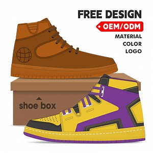 [Hot Item] Custom Printed Your Logo Leather Sneakers Fashion Basketball Shoes Running Shoes Sneakers