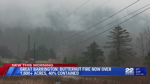 Crews continue to monitor Butternut wildfire in Great Barrington