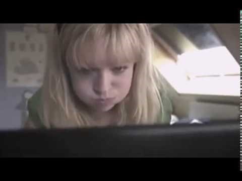 Young woman looks up 'swallowing semen' in sex education advert