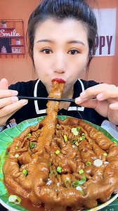 fried pork intestines with sauce | ASMR FOOD