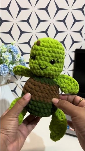 New pattern!!! Turtle with removable shell 🐚 || #crochet #crochetlove #amigurumi #handmade