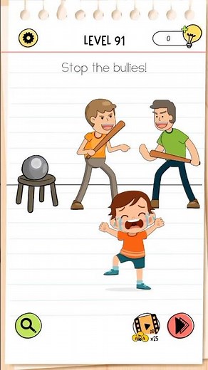 Brain Test All Star Level 91 Stop the bullies!