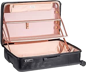 Royce and Rocket - Lightweight Luggage + Castle Shelves, International Expandable 4 Spinner Hinomoto Lisof 360 Wheeled Hard Polycarbonate Shell Suitcase, Black/Cloud Pink Suitcase, 31" Castle Classic