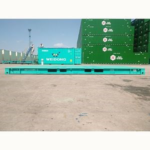 [Hot Item] 40-Foot Foldable Flat Rack Transport Containers Double-Ended 40-Foot Flat Rack Transport Containers Shipping Container