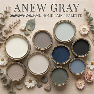 Anew Gray | Sherwin Williams Whole House Color Palette | Digital PDF - Etsy Australia