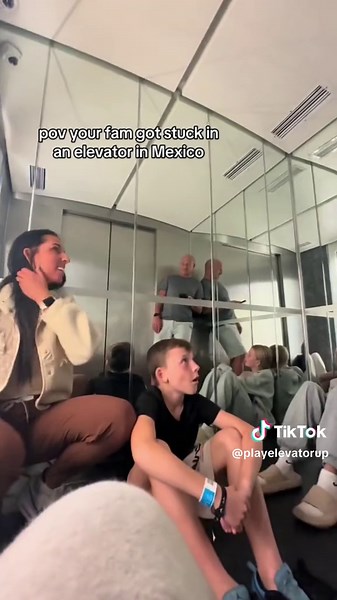 We made a card game for elevators! Check our bio!! #familyfun #mom #tiktokmom #fyp #teens #elevatorupsummer #mexico #elevators #elevator