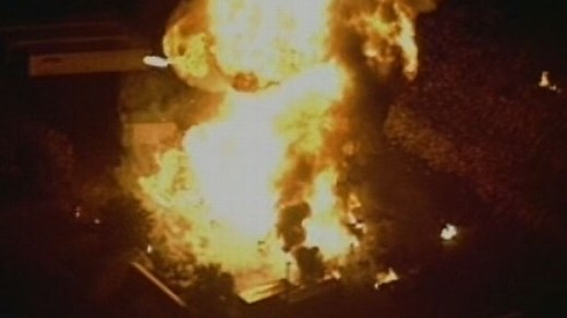 Chain of Explosions at Propane Gas Plant