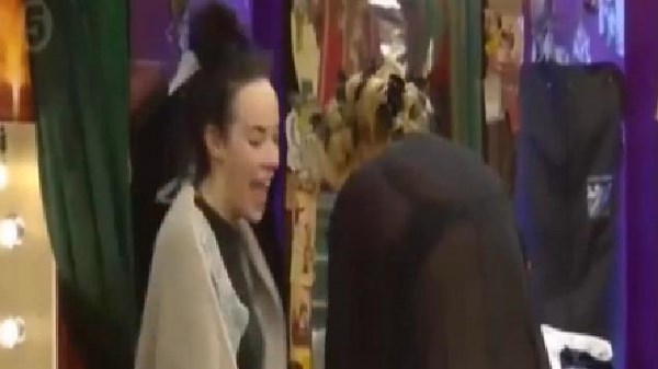 Stephanie Davis flashes her pubic hair to the contestants