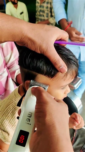 Princess Baby Girl Bowl Cut with Undercut Fade Cute & Clean