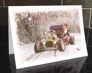 Hot Rod Custom Car Christmas Cards x 6 Artisan Unique Digital Art for Car Lovers | eBay UK