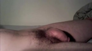 Time lapse of a guy having a wet dream