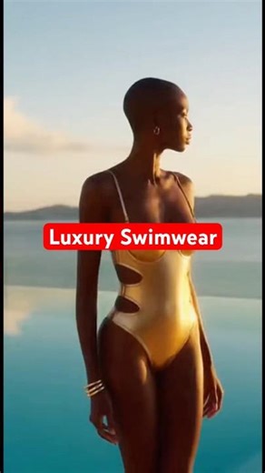 Beach Photoshoot Showcasing Luxury Swimwear