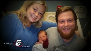 5K views · 99 reactions | At 39 weeks pregnant, Ashley saved her husband Andrew’s life – then gave birth after he woke from a coma. “I was not going to have this baby until he woke up,” said Ashley. Watch the incredible story that unfolded at United Hospital this week. | Allina Health | Facebook