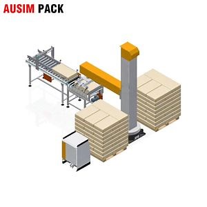 [Hot Item] Automatic Pouch Milk Bag Carton Box Robotic Palletizer Packing Line