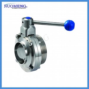 [Hot Item] Premium Sanitary Stainless Steel SS304/SS316L Manual Butterfly Valve & Pipe Fitting