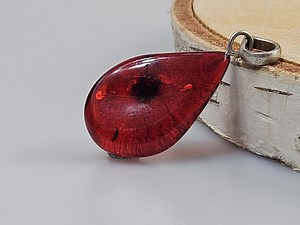 Raw Amber Pendant, Unisex Amulet, Red Gemstone Cabochon, Natural Jewelry - Etsy
