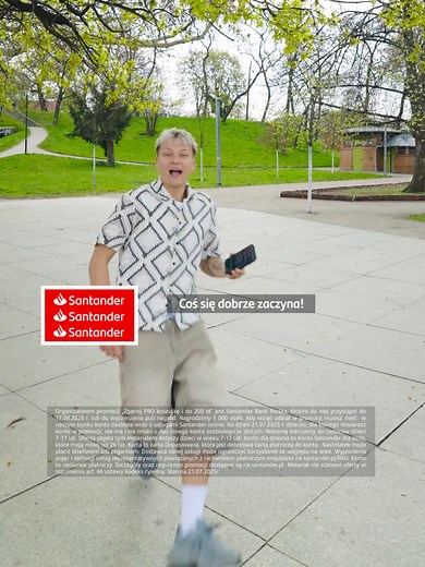 Promocja Santander Bank Polska - Zgarnij 200 zł i koszulkę