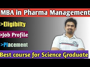 MBA in Pharmaceutical Management | Bright Career Options For Life Science Students #pharma #mba