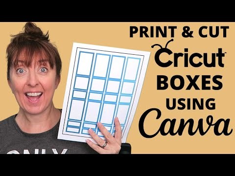 HOW TO MAKE YOUR OWN PLANNER BOXES IN CANVA TO PRINT & CUT IN YOUR CRICUT - STEP BY STEP TUTORIAL