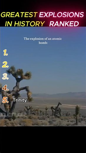 Greatest Explosions in History Ranked