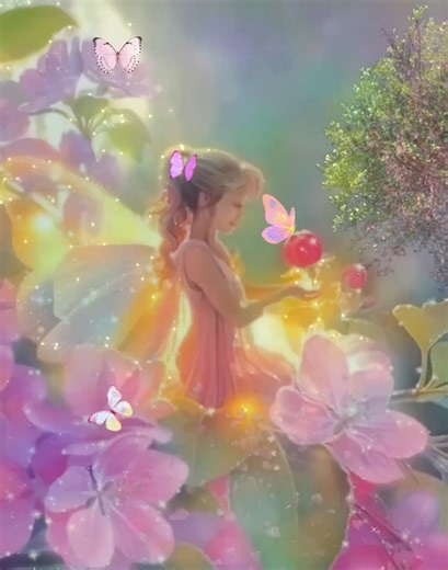 7K views · 1K reactions | Fairy in Apple tree. | Pam's Gifs and Videos | Facebook