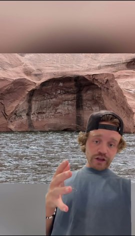 POWELLHEADZ ® on Instagram: "This sucks.. such a cool feature in the lake 😢 Grateful that so many were able to experience this before it decided to give way.. RIP Hole In The Roof 🙏"