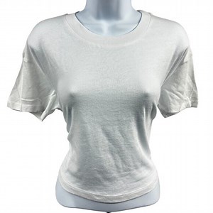 Women's Alternative Apparel Headliner Cropped Tee - Vintage Jersey Style (White)