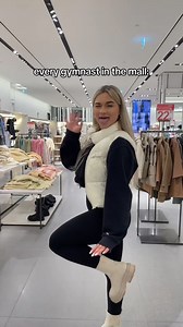 they kicked me out for this lol #shoppingmall #blondegymnast #fyp | Latina sis