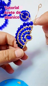 Tutorial ... Realiza arete de abanico. | C y C creaciones