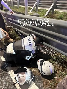 Police officer taken to hospital after motorcycle accident on PIE On 8/7/25 at around 8.35pm the accident happened along PIE towards Changi airport. The police officer skidded and hit another car. The 25 year old officer was taken to hospital by SCDF. Police investigations are ongoing. Wishing the police officer a speedy and full recovery. | ROADS.sg