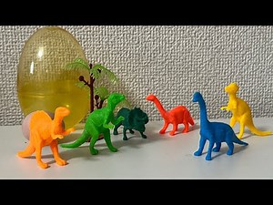 セリアで買える恐竜のフィギュアセットをレビュー Dinosaure figure egg set from dollar store