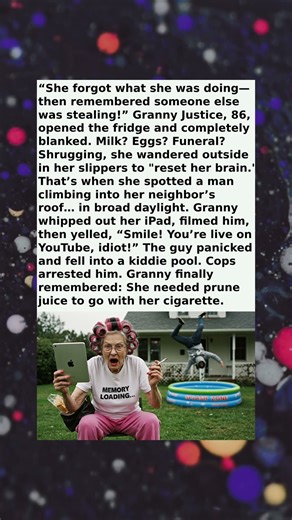 Meet Granny Justice Her Brain Fart Busted a Break In!