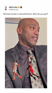 There you go - Vince said it! 😏 Hall of Famer and legendary dunker, Vince Carter, picks the better dunker between #GeraldGreen and #MichaelJordan | NBA