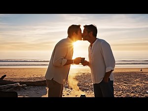 The Moment Two Lovers Fell for Each Other on a Romantic Beach | Lesbian Love