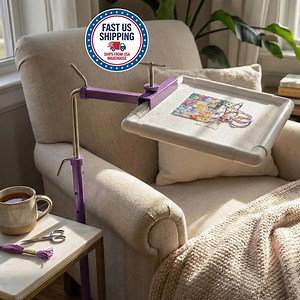 Purple Stainless Steel Embroidery Floor Stand With Adjustable Clamp, Ships From USA - Etsy